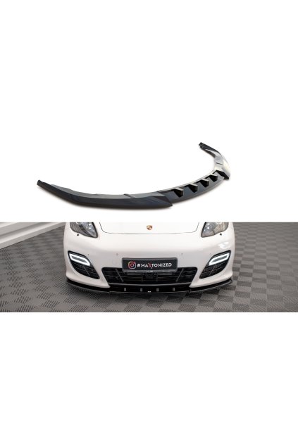 Maxton Design spoiler pod přední nárazník pro Porsche Panamera 970 Turbo, carbon-Look