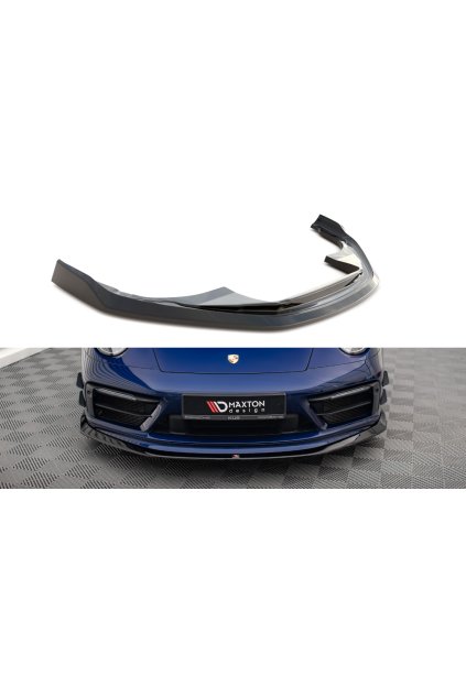 Maxton Design spoiler pod přední nárazník ver.2 pro Porsche 911 992 Carrera/Carrera S Aero, plast ABS bez povrchové úpravy
