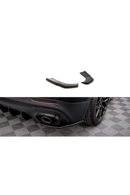 Maxton Design boční difuzory pod zadní nárazník pro Mercedes GLB X247 GLB 35 AMG, carbon-Look