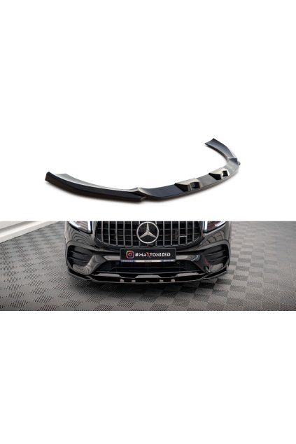 Maxton Design spoiler pod přední nárazník ver.2 pro Mercedes GLB X247 GLB 35 AMG, carbon-Look