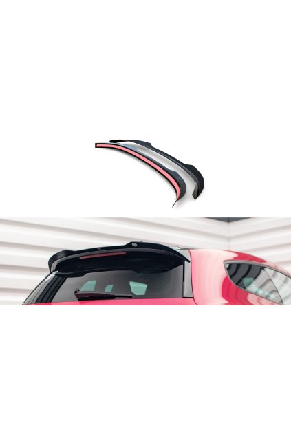 Maxton Design prodloužení spoileru ver.2 pro Volkswagen Scirocco Mk3, černý lesklý plast ABS