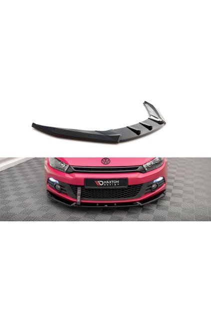 Maxton Design spoiler pod přední nárazník ver.3 pro Volkswagen Scirocco Mk3, carbon-Look