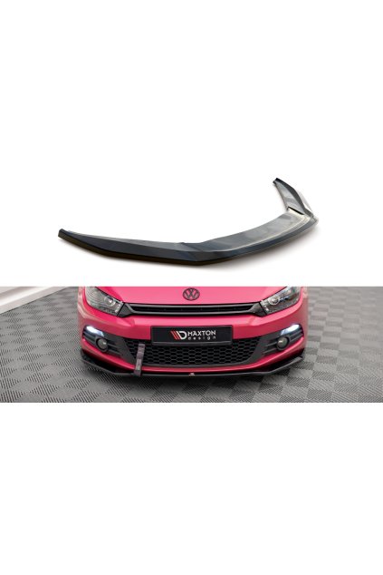 Maxton Design spoiler pod přední nárazník ver.2 pro Volkswagen Scirocco Mk3, carbon-Look