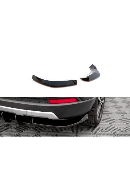 Maxton Design boční difuzory pod zadní nárazník pro Seat Ateca Mk1, carbon-Look