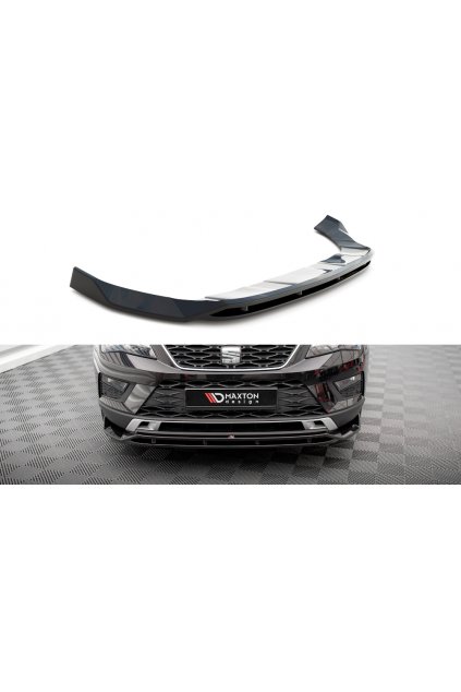 Maxton Design spoiler pod přední nárazník pro Seat Ateca Mk1, carbon-Look