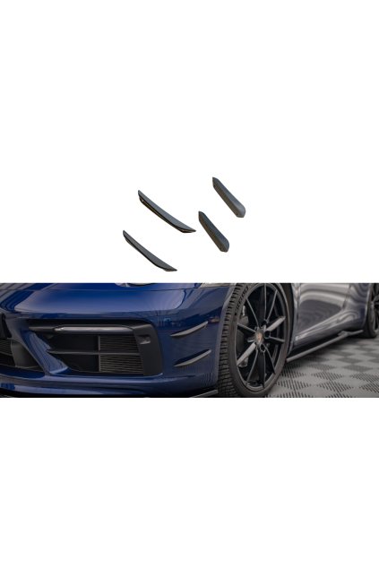 Maxton Design přítlačná křidélka předního nárazníku pro Porsche 911 992 Carrera/Carrera S Aero