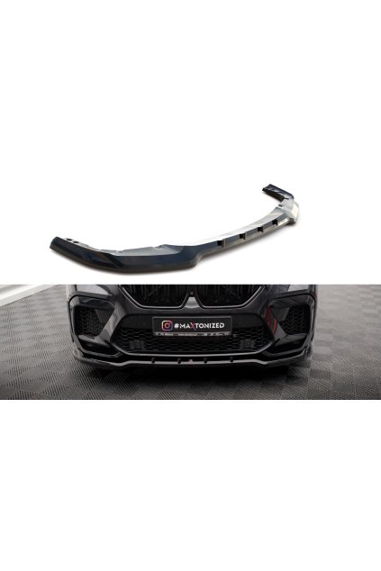 Maxton Design spoiler pod přední nárazník pro BMW X6 M F96, carbon-Look