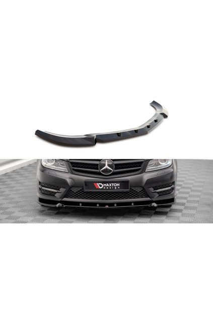 Maxton Design spoiler pod přední nárazník pro Mercedes třída C W 204/AMG-Line, carbon-Look, Coupe