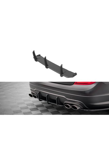 Maxton Design "Street Pro" difuzor zadního nárazníku pro Mercedes třída C W204/AMG-Line, plast ABS bez povrchové úpravy, Coupe