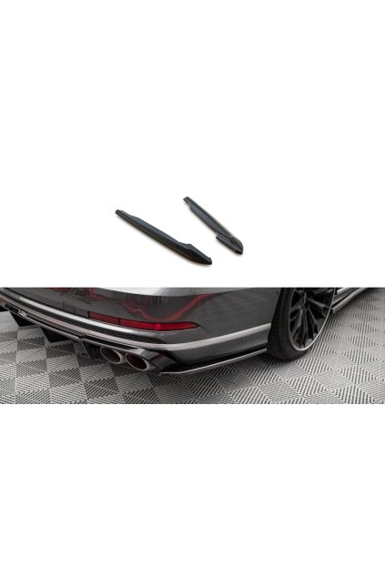Maxton Design boční difuzory pod zadní nárazník ver.2 pro Audi S8 D5, carbon-Look