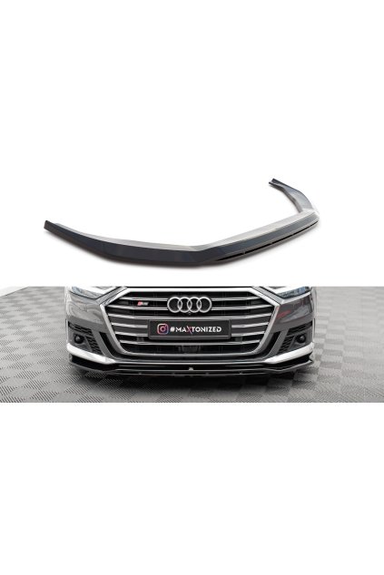 Maxton Design spoiler pod přední nárazník pro Audi S8 D5, černý lesklý plast ABS