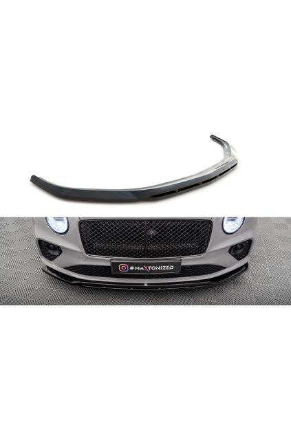 Maxton Design spoiler pod přední nárazník pro Bentley Continental GT Mk3, černý lesklý plast ABS
