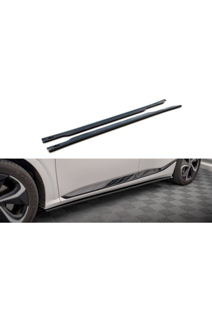 Maxton Design difuzory pod boční prahy pro Kia EV6 Mk1 GT-Line, carbon-Look