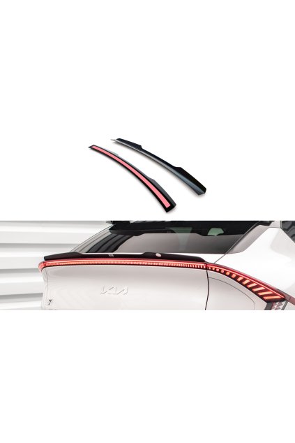 Maxton Design spodní prodloužení spoileru pro Kia EV6 Mk1 GT-Line, carbon-Look