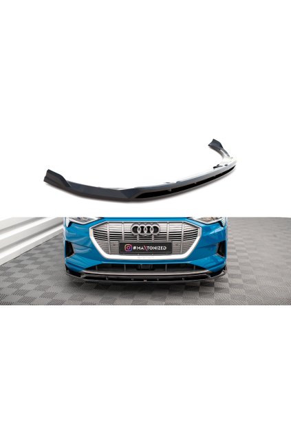 Maxton Design spoiler pod přední nárazník ver.2 pro Audi E-Tron, carbon-Look