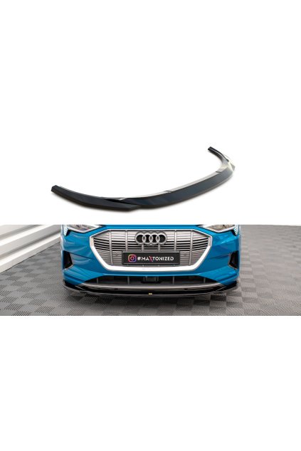 Maxton Design spoiler pod přední nárazník pro Audi E-Tron, carbon-Look