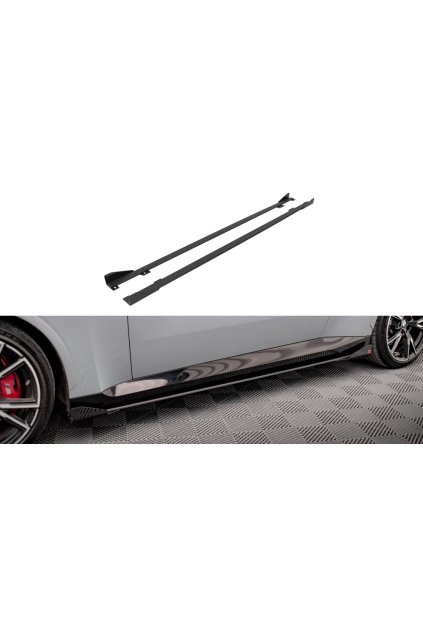 Maxton Design "Street Pro" difuzory pod boční prahy s křidélky pro BMW řada 2 G42 M240i, G42 M-Pack, plast ABS bez povrchové úpravy