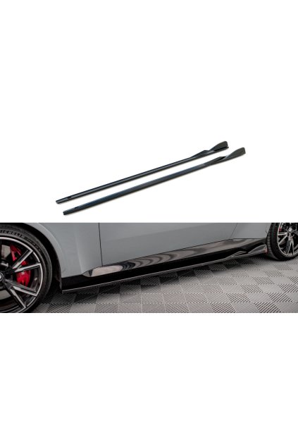 Maxton Design difuzory pod boční prahy pro BMW řada 2 G42 M240i, G42 M-Pack, carbon-Look