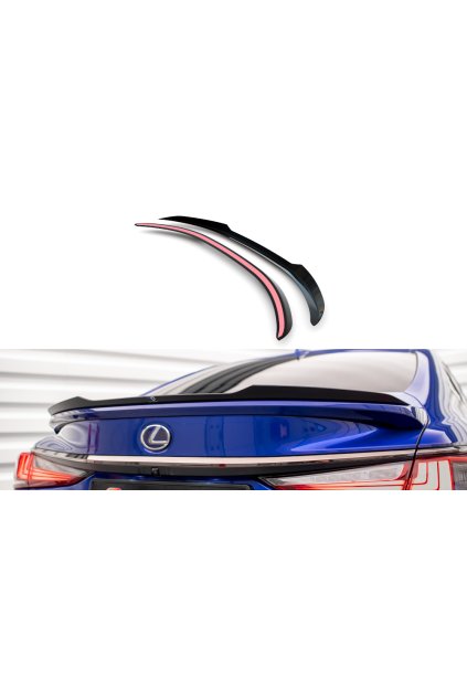 Maxton Design prodloužení spoileru pro Lexus ES F Sport Mk7, carbon-Look