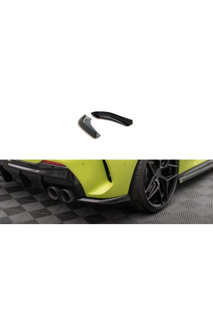 Maxton Design boční difuzory pod zadní nárazník v.5 pro BMW řada 1 F40, černý lesklý plast ABS, M-Pack/M135i