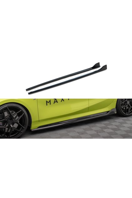 Maxton Design difuzory pod boční prahy v.5 pro BMW řada 1 F40, carbon-Look, M-Pack/M135i