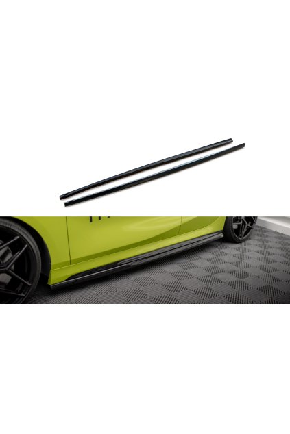 Maxton Design difuzory pod boční prahy v.4 pro BMW řada 1 F40, carbon-Look, M-Pack/M135i