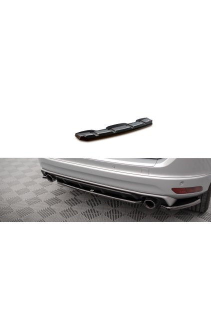 Maxton Design středový spoiler pod zadní nárazník pro Volvo XC60 Mk1 Facelift R-Design, carbon-Look