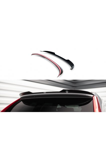 Maxton Design prodloužení spoileru pro Volvo XC60 Mk1 Facelift R-Design, carbon-Look