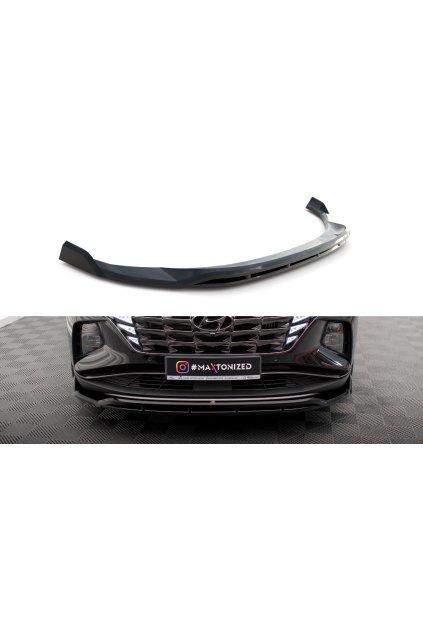 Maxton Design spoiler pod přední nárazník ver.2 pro Hyundai Tucson Mk4, carbon-Look