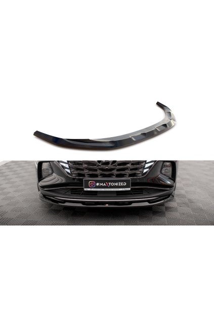 Maxton Design spoiler pod přední nárazník pro Hyundai Tucson Mk4, černý lesklý plast ABS