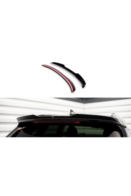 Maxton Design prodloužení spoileru pro Hyundai Tucson Mk4, černý lesklý plast ABS