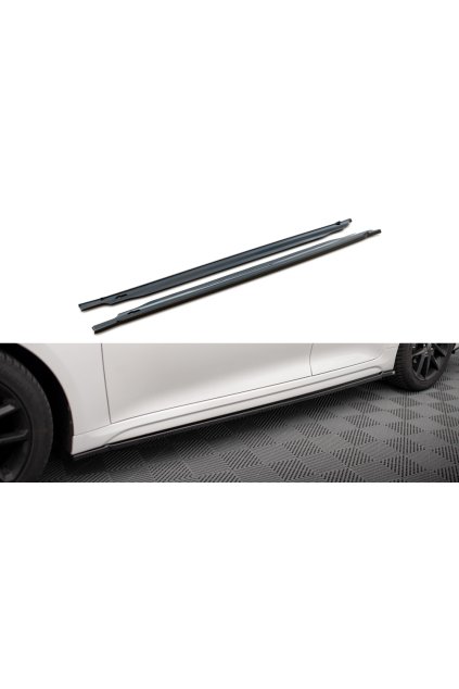 Maxton Design difuzory pod boční prahy pro Kia Optima Mk4 Facelift, carbon-Look