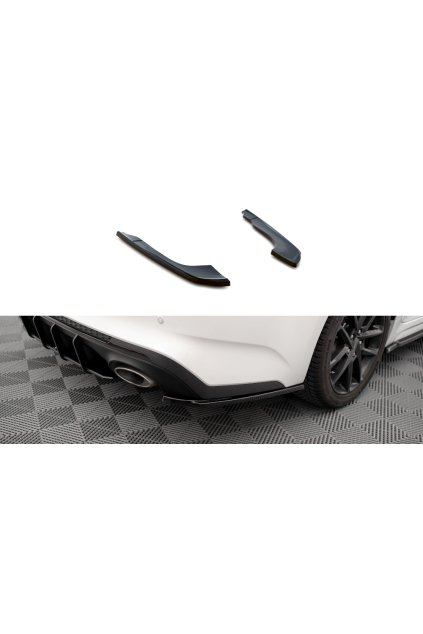 Maxton Design boční difuzory pod zadní nárazník ver.2 pro Kia Optima Mk4 Facelift, carbon-Look