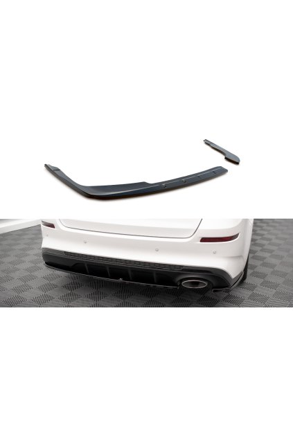 Maxton Design boční difuzory pod zadní nárazník ver.1 pro Kia Optima Mk4 Facelift, černý lesklý plast ABS