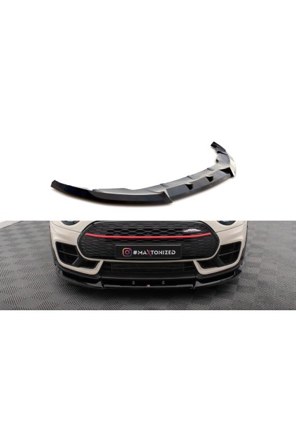 Maxton Design spoiler pod přední nárazník pro Mini Clubman F54 Facelift John Cooper Works, carbon-Look