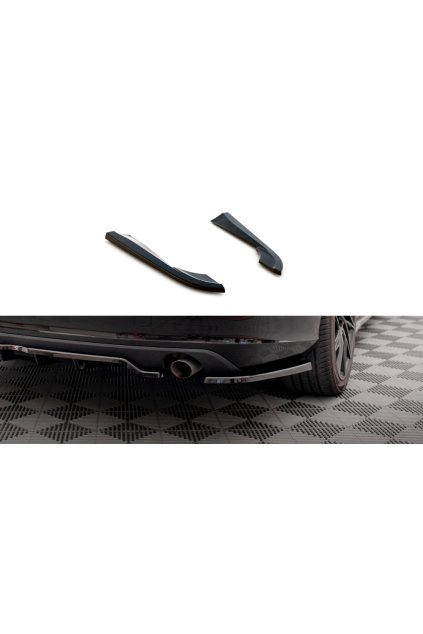 Maxton Design boční difuzory pod zadní nárazník pro Volvo V90 Mk2, carbon-Look