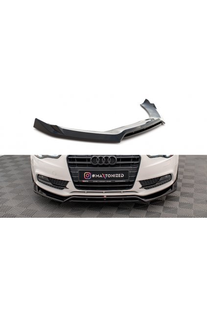 Maxton Design spoiler pod přední nárazník ver.2 pro Audi A5 8T FL, carbon-Look, Coupe
