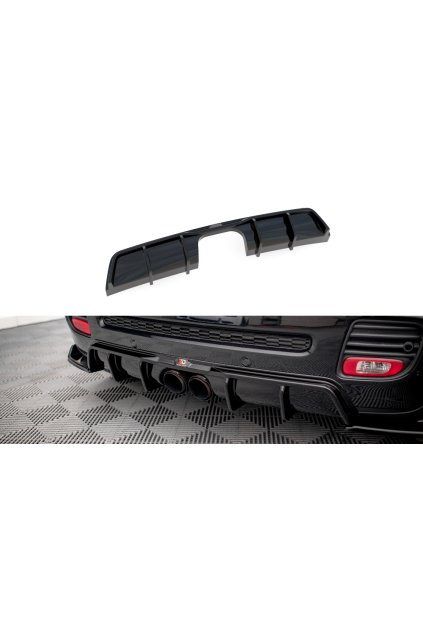 Maxton Design vložka zadního nárazníku pro Mini Cooper R56 JCW, černý lesklý plast ABS