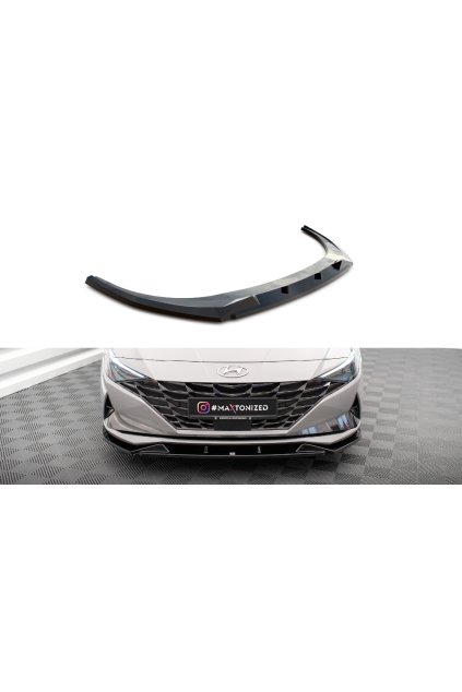 Maxton Design spoiler pod přední nárazník pro Hyundai Elantra Mk7, černý lesklý plast ABS