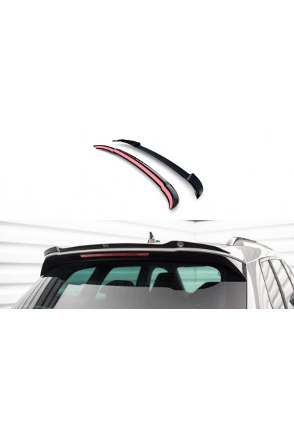 Maxton Design prodloužení spoileru pro Škoda Karoq MK1 Facelift Sportline, carbon-Look