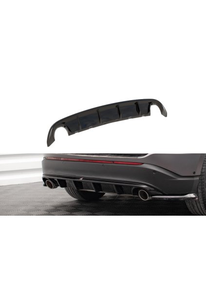 Maxton Design vložka zadního nárazníku pro Ford Edge Mk2 /Standard, černý lesklý plast ABS