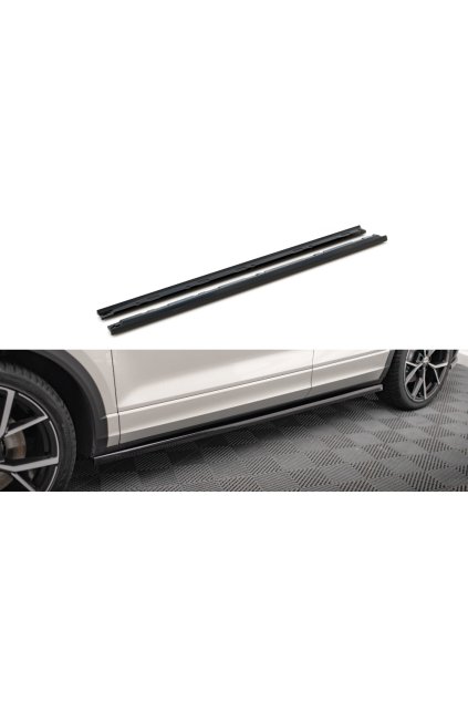 Maxton Design difuzory pod boční prahy pro Volkswagen T-roc R Mk1, carbon-Look