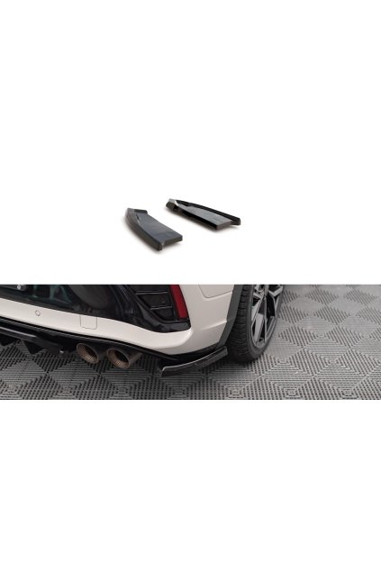 Maxton Design boční difuzory pod zadní nárazník pro Volkswagen T-roc R Mk1, černý lesklý plast ABS