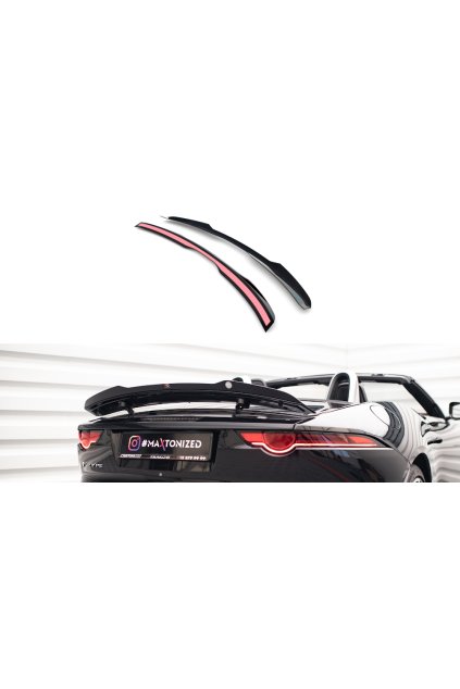 Maxton Design prodloužení spoileru pro Jaguar F-type Mk1 Facelift, carbon-Look