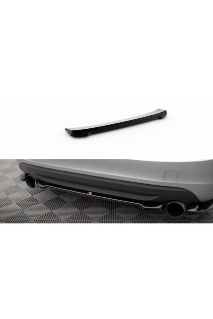 Maxton Design středový spoiler pod zadní nárazník pro Volvo S60 Mk2, černý lesklý plast ABS, R-Design