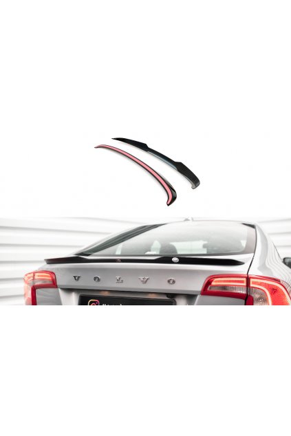 Maxton Design prodloužení spoileru pro Volvo S60 Mk2, carbon-Look, R-Design