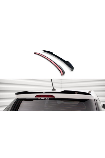 Maxton Design prodloužení spoileru pro Hyundai i20 Mk2 Facelift, carbon-Look