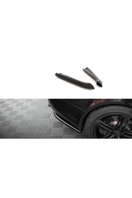 Maxton Design boční difuzory pod zadní nárazník pro Audi RS6 C6, černý lesklý plast ABS, Avant, r.v. 2007-2010