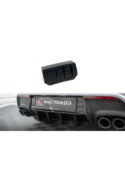 Maxton Design vložka zadního nárazníku pro Porsche Macan Mk1 Facelift 2, carbon-Look