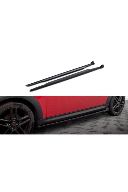 Maxton Design difuzory pod boční prahy pro Mini One R56, carbon-Look